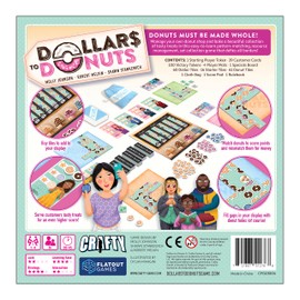 Dollars to Donuts – Board Game by Gamerati LLC 1-4 Players – Board Games for Family – 30-60 Minutes of Gameplay – Games for Family Game Night – Kids and Adults Ages 8+ - English Version