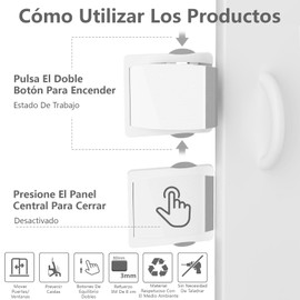 HOGESA 4PCS Seguro Para Puerta, Seguro para Ventana Corrediza, Bloqueos de Puerta, Cerraduras para Ventanas y Puertas Correderas y Armarios(Gris)
