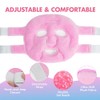 Compresa de hielo para el rostro, mascarilla de hielo reutilizable,