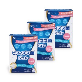Fine Japan Bifidobacterium Jelly Bifidobacteria (BR-108), 10 Billion Bifidobacteria (BR-108), Formulated with Vitamin C, Made in Japan, 20 Packs (1 to 2 Packs Per Day) x 3-Piece Set