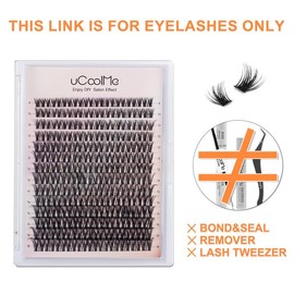 uCoolMe Flora DIY Lash Extension Kit Clusters Individual Lashes Kit springtok Beginner Friendly Lash Bond and Seal, WaterProof Lashes for For Girl DIY Eyelash Extension at Home Makeup Christmas gift Cosmetic:_Only Lashes Flora 049