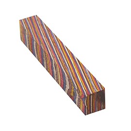 Penn State Industries PKEZLAM30 Color Grain Laminated Maxi Pen Blank, 5/8" x 5/8" x 5" (Festival)