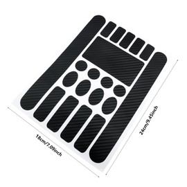 ZZHXSM 3PCS Bicycle Frame Carbon Fiber Black Protective Sticker 9.45x7.09 inch Mountain Bike Cycling Anti Scratch Stickers Chain Guard Stickers Anti Scratch Chain Sticker Paper Film