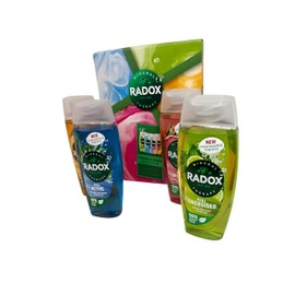 Radox Mineral Therapy Cleanse & Revive Gift Set - Energize Your Senses, 4 x 225ml