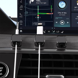 Magnetic Cable Holder Clips,12 Pack Magnetic Closure Function Wire Holder, Self Adhesive Desktop Cable Management for USB Charging Cable, Power Cords, Wall, PC, Office, Home (Black)