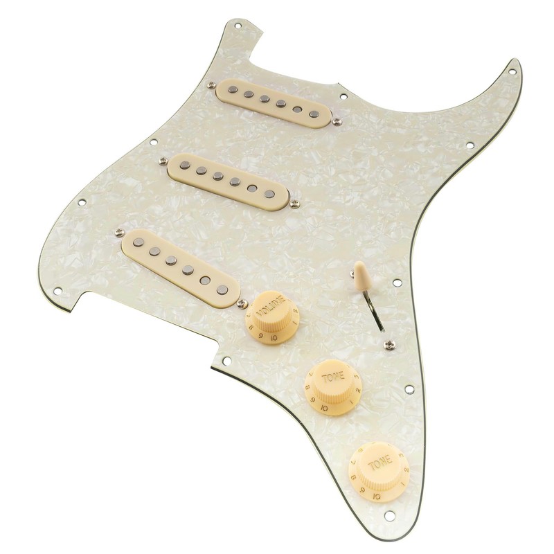 Musiclily Pro-SE ST-60SE Pre-wired SSS Pickguard with Staggered Alnico 5