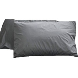 Pillow Case, Waterproof, 13.8 x 19.7 inches (35 x 50 cm), Anti-Bacterial, Dust Mite Resistant, Pillow Cover, Pillow Cover (Gray)