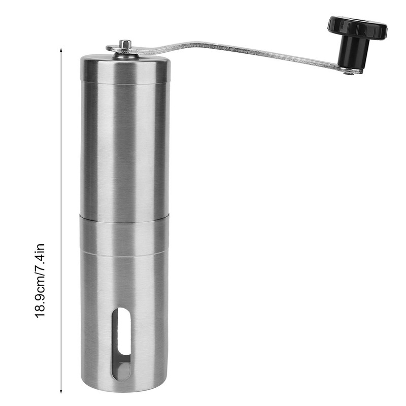 304 Stainless Steel Portable Manual Coffee Grinder Mill Hand Coffee