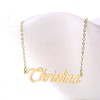HUAN XUN Gold Color Plated Stainless Steel Name Celebrity Necklace,