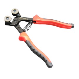 Wheeled Glass Tile Nippers, Stained Glass Mosaic Backsplash DIY Tile Working Tool, with Two Tungsten-carbide Scoring Wheels 7/8-Inch, Ceramic Tile Cutting Shapping Plier, Tile & Mosaic Nippers