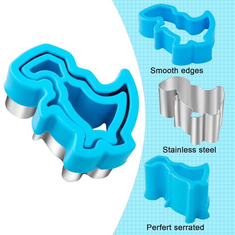 Nifogo Cookie Cutters Children's Bread and Vegetables 48 Pieces, Mickey