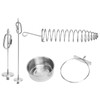 4 Pieces Parrot Food Cup Stainless Steel Bird Food Fruit