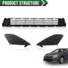 GRAND ORANGE Front Bumper Lower Grille Insert with Fog Hole