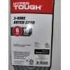 Hyper Tough 6ft 10AWG 3 Prong Gray Indoor Dryer Appliance