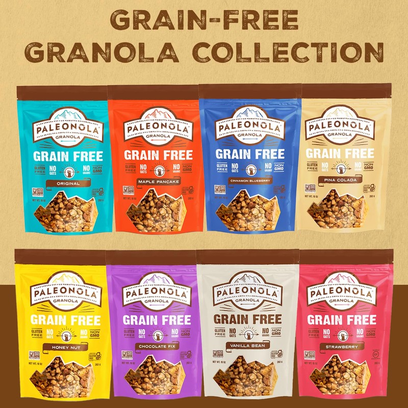 Paleonola Pina Colada Grain Free Granola, 10 Oz Resealable Bag