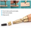 6 Piece Adjustable Japanese Screw Hole Punch Bookbinding Tool, Paper