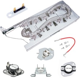 3387747 Wp3387747 Dryer Heating Element Compatible Whirlpool Kenmore, 279816 Thermostat Kit 279973 3392519 Dryer Thermal Fuse Kit Cut-off Replace Part Replacement