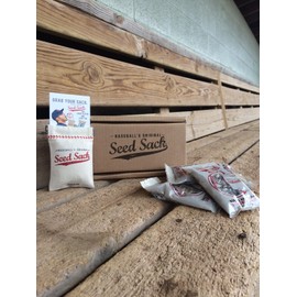 Baseball's Original Seed Sack for Sunflower Seeds (Includes 6 one Ounce Packs) Fits in Your Back Pocket. Take it on The Field!