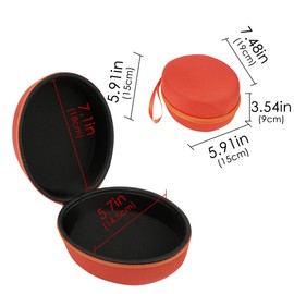 TOCCOOL Travel Case for White Noise Machine - Durable, Waterproof & Shockproof Protective Bag Compatible with SNOOZ, Dohm Series White Noise Machine (Orange)