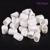DMiotech 100 Pack 5/8" ID White Screw Thread Protectors Rubber