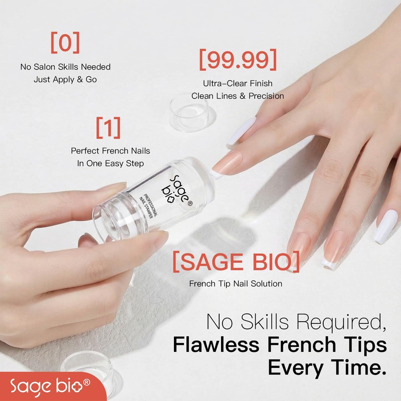 SAGEBIO Christmas Nail Stamping Kit – Silicone Nail Art Stamper