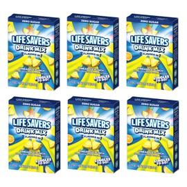 Life Savers Pineapple Punch Drink Mix - Pack of 6-6 Sticks Per Box - 36 Total Servings - 2 Flavors in 1 - Powdered Drink Mix