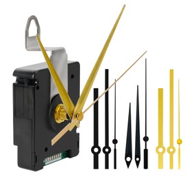 YdseozODCF Radio-Controlled Clock Movement Set with 4 Pairs of Hands, Silent Clock Movement for Wall Clock, Radio Clock, Quiet Wall Clock Craft Set for Interchanging DIY