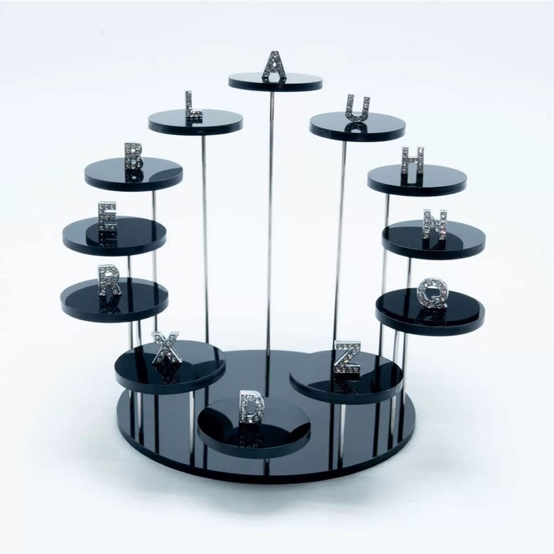 12 Tier Acrylic Display Stand,Multi-layer round jewelry display table,for Pop