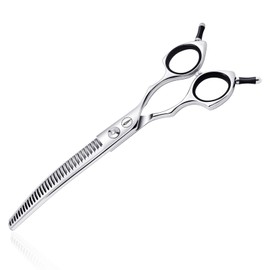 HASHIMOTO Curved Chunkers Shears for Dog Grooming,Curved Dog Texturizing Scissors,Cat Curved Scissors,33 Teeth,7.0 inch,Light Weight.Special Designed for Pet Groomers or Family DIY Use.