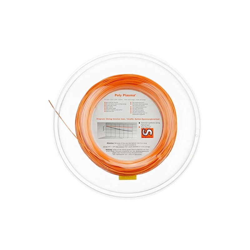 Signum Pro Unisex's Poly Plasma String Reel-Orange, 1.18 mm/100 m