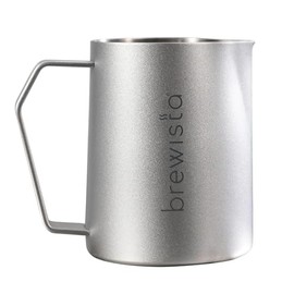 Brewista Precision Milk Frothing Pitcher, Steaming Jug, Coffee, Espresso Machine Accessories for Barista, Latte Art, Cappuccino, Stainless Steel Cup, 16 oz/480 ml, Silver