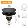 Universal Bathroom Sink Drain Stopper - 1.1~1.5" Pop Up Drain