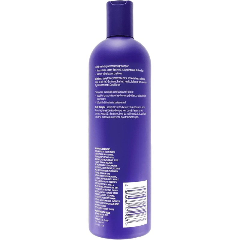 Clairol Shimmer Lights Blonde and Silver Shampoo Shampoo Unisex 16