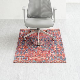 Anji Mountain Rug'd Office Chair Mat for Carpet & Hardwood Floor - Jacquard Woven Top, Anti-Slip Backing, Low Pile, Floor Protector Desk Chair Mat, Office Rugs for Rolling Chairs (36 x 48)