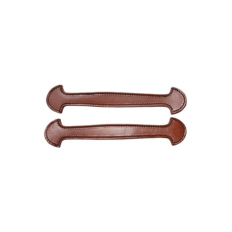 Congress Leather Pair of Brown Leather Double & Stitched Steamer