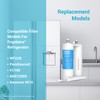 AQUA CREST Refrigerator Water Filter Replacement for WF2CB®, PureSource2®, FC100,