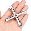 4-Way Multifunctional Utilities Key for Water Gas Meter Box Cupboard
