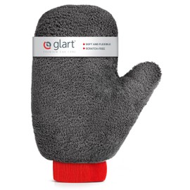 Glart super soft absorbent car rim glove for aluminium rims car car care motorbike bike - removes every dirt and brake abrasion effortlessly - 27x12 cm, car wash glove instead of rim brush