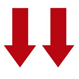 2x Tow Hooks Arrow High Gloss Red Suitable for Rally Viper 4 cm x 8 cm