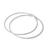 Sterling Silver Blank Sleeper 2 mm Creole Hoop Earrings 12
