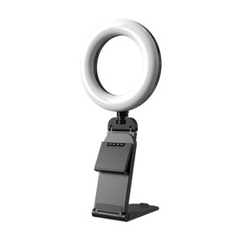 5" Ring Light with Stand for Laptop & Monitor – USB LED Video Light for Zoom Calls, Makeup & Streaming – Clip-On Webcam Lighting with Phone Holder, Adjustable Brightness & 3 Colour Modes