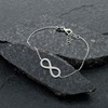 Silver Bracelet Women's Infinity Symbol Bracelet 925 Sterling Silver Zirconia