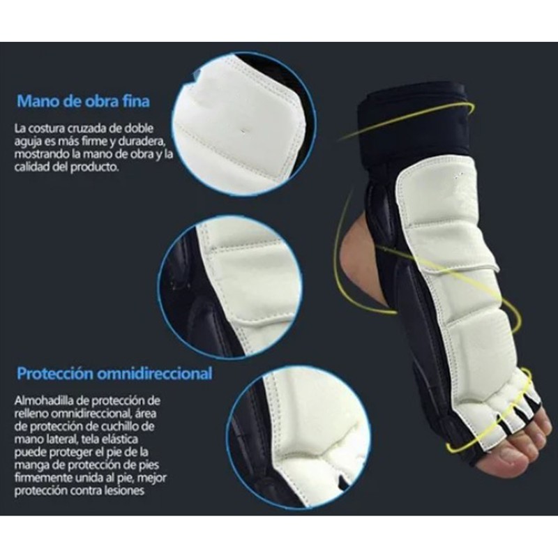 1 Pair Taekwondo Foot Protector Breathable Comfortable Slip Resistant Karate
