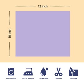 Yiwloer Puff Vinyl Heat Transfer, 8pcs 12" x 10" 3D Puff Heat Transfer Vinyl Sheets for Heat Press T-Shirt DIY Sets, Dark Multi-Colour Mixed HTV Puff Vinyl, Easy Cutting and Disposal.