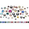 PIERCINGLINE Universal Titanium Screw Ball Crystal Piercing Banana Bell Replacement
