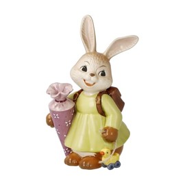 Goebel Rabbit Figurine Rabbit Girl First Day of School Easter