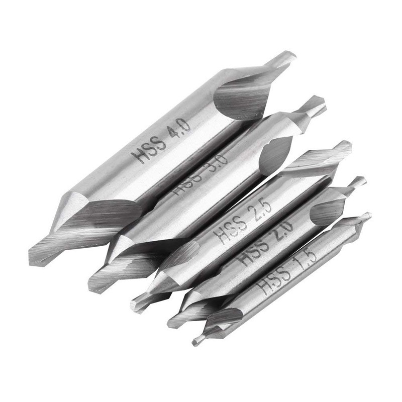 Centre Drill Metal 4 mm, Centre Drill, 5-Piece Drill Set,