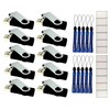 8GB Flash Drives Bulk 10 Pack (Black) USB 2.0 Memory