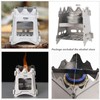 ATiAP Ultralight Titanium Wood Burning Stove Outdoor Camping Multi-Fuels Alcohol
