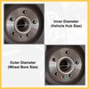 REPAIROCK 4pcs OD 74.1mm to ID 58.1mm Aluminum Alloy Car